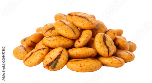 Pile of roasted peanuts