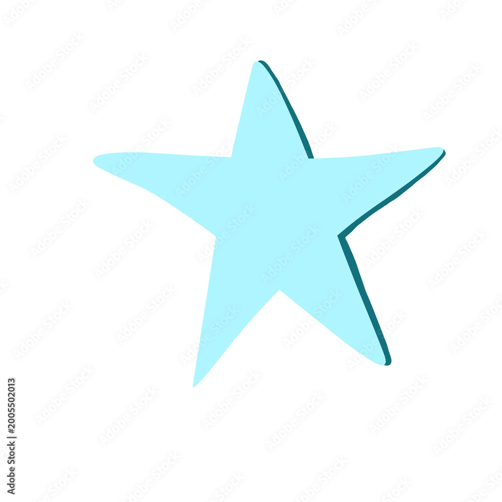 Obraz premium Blue star