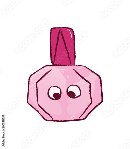 Pink diamond shape eye drops