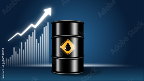 Concept of global oil and energy crisis, rising fuel prices