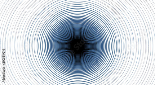 Fotografía Abstract blue background with bright light source and prominent lens flare effect