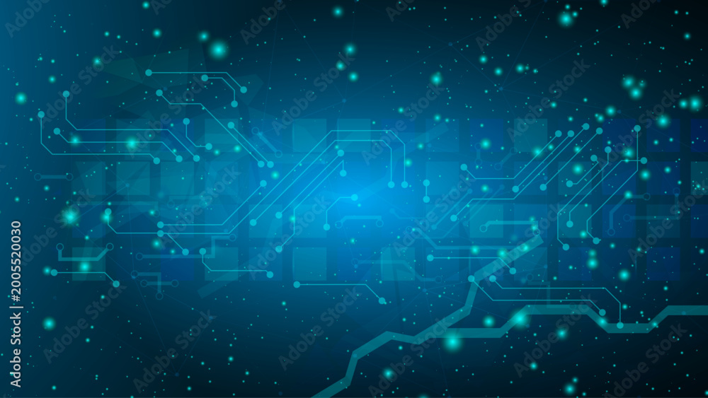 Obraz premium Abstract technology circuit board. Communication concept.