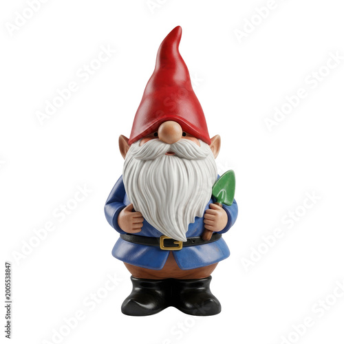 Whimsical Garden Gnome with a Long Red Hat and White Beard for Home Decor and Garden Ornament