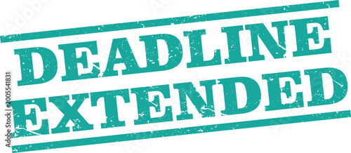 Картината върху платно green deadline extended rubber stamp with vintage line border design