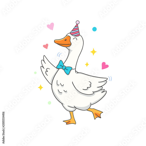 Illustration of Silly Goose Birthday