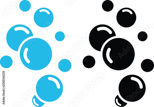 Quadro su tela Soap bubbles icon