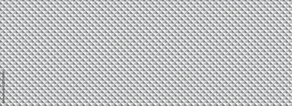 Fototapeta premium Gray quilted fabric texture with white stitching and diagonal pattern