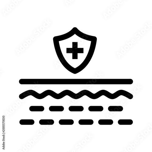 Skin Shield Icon Protection Barrier