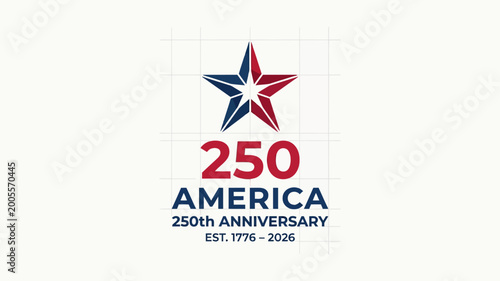 Free Download America 250th anniversary logo celebrating two and a half centuries of us history - GFXLoad