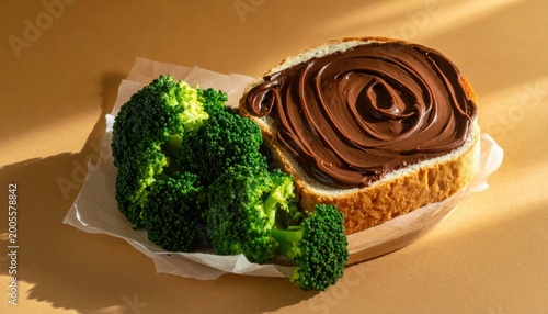 Broccoli and Chocolate Spread on Toast: An Unconventional Culinary Combination