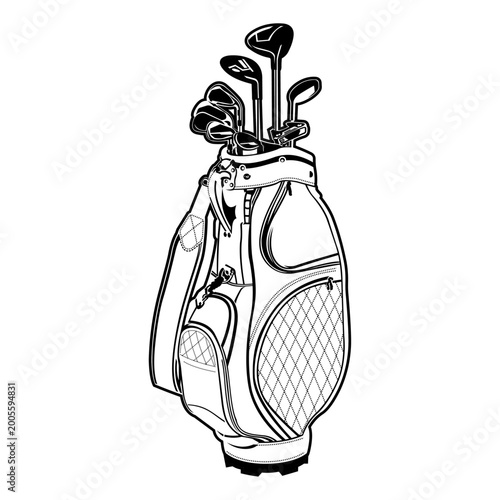 Canvas-taulu Golf Bag Stick.eps