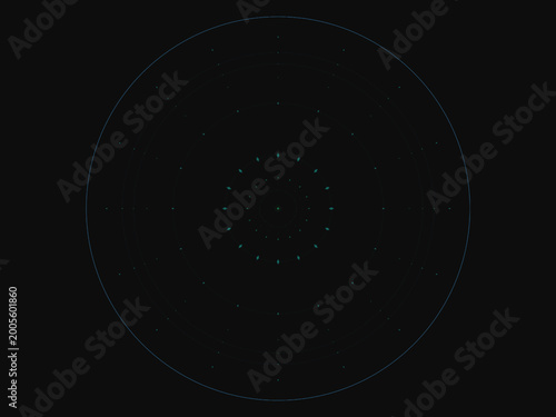 Geometric Radial Mandala Abstract Vector Art Background