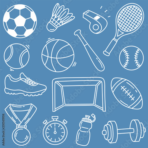 Foto sports equipment set