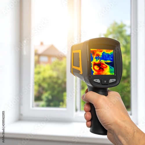 A hand holding a thermal imaging camera (1)