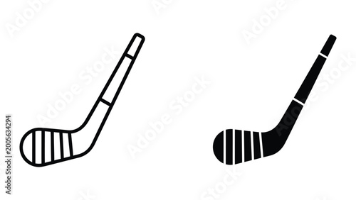 Photography Ice hockey sticks comparison graphic illustration