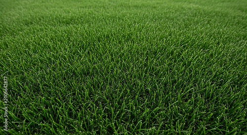 Lush green grass field close up background texture with background environment landscaping wallpaper