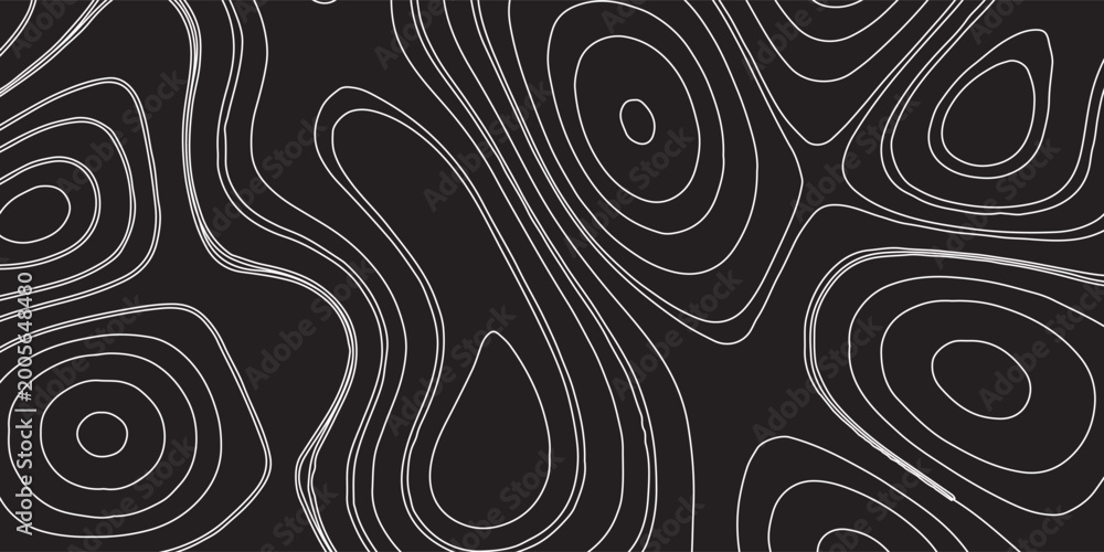 Fototapeta premium Abstract wavy background. Topographic contour background. Contour line background.eps10