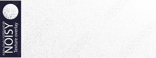 Quadro su tela Dotted grainy particles for a white bg noise pattern, gradient vector overlay of sand texture
