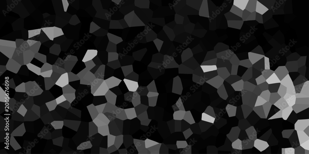 Obraz premium Monochromatic Abstract Geometric Crystal Mosaic with Black White and Grey Polygonal Shapes pattern