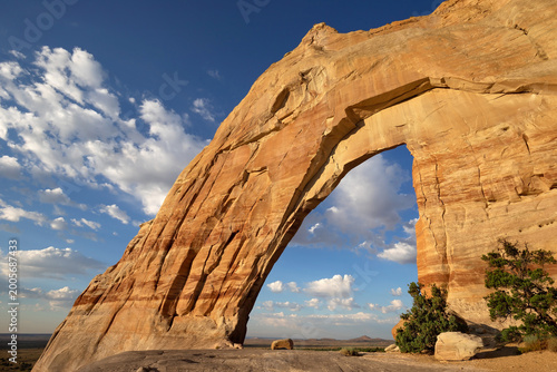 White Mesa Arch in the morning light on the Navajo Nation, Arizona