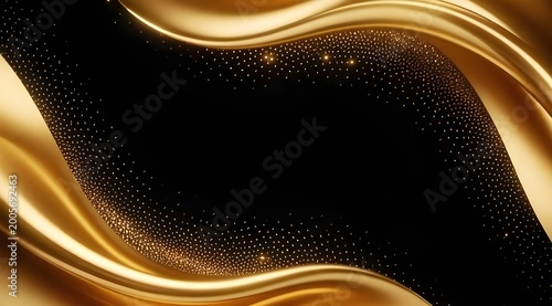 Generative AI- abstract gold background