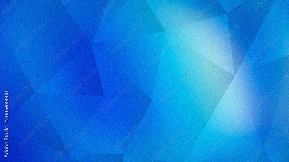 Obraz premium Blue geometric abstract background with triangles and gradient