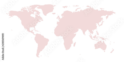 Red world map vector illustration featuring global continents and countries from America to Asia on a stylized earth globe background for travel and business atlas geography