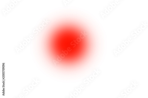 Vibrant red orb isolated on transparent background a glowing energy sphere with soft edges and intense color