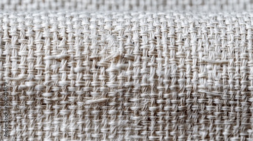 linen fabric threads close-up revealing natural fiber weave details