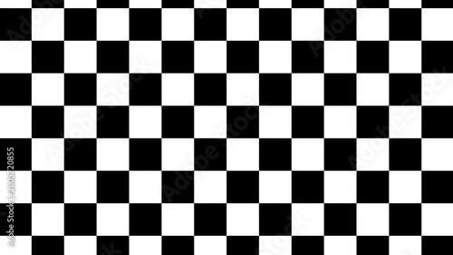 Dynamic black checkerboard animation background