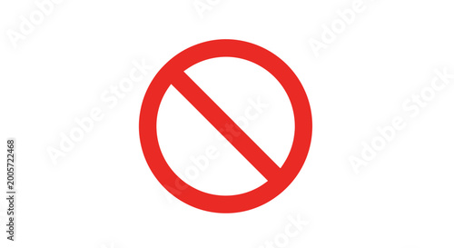Free Download red prohibition sign on white background, graphic resource with copy space - GFXLoad