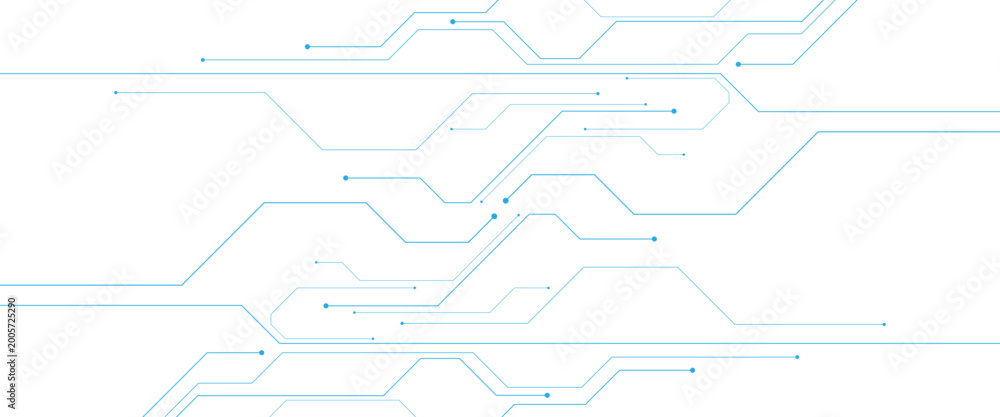 Obraz premium Vector digital futuristic technology circuit board background showcasing white and electronic showcasing