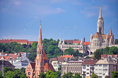 Photos Szilagyi Dezso Square Reformed Church and Matthias Church in Budapest