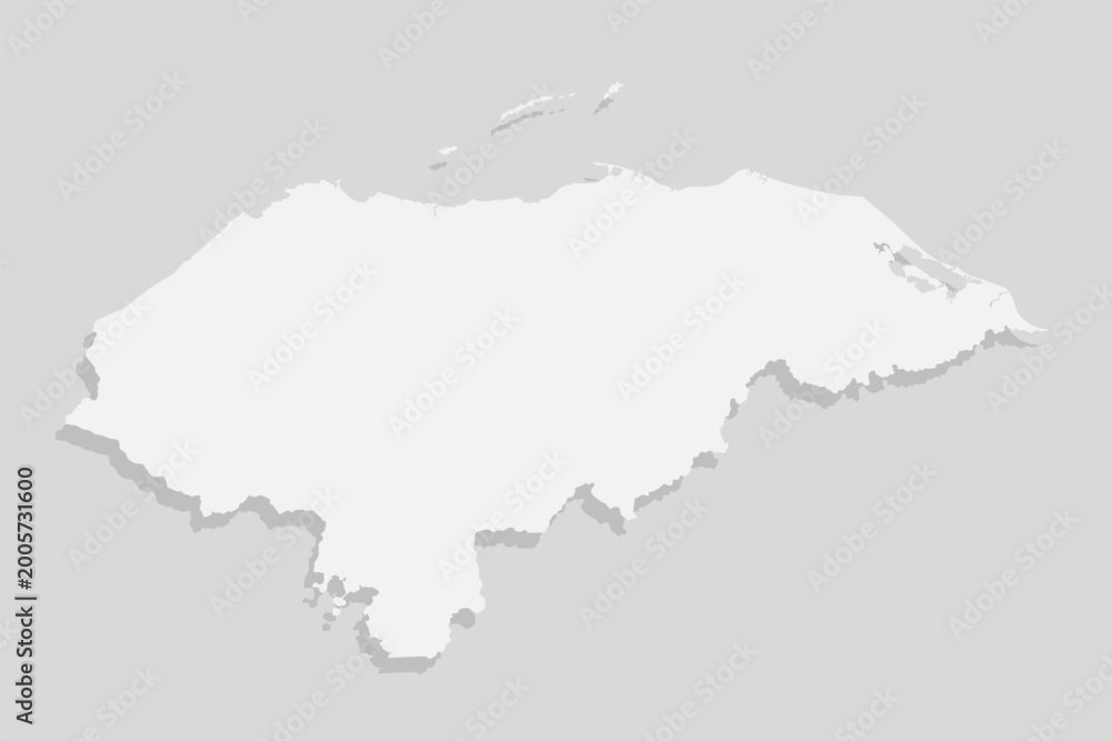 Fototapeta premium Map Honduras, template American outline country