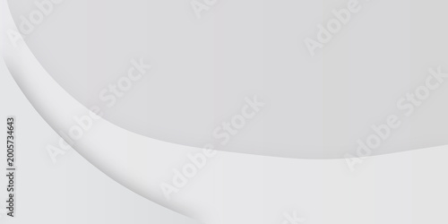 Cuadro en lienzo Fondo blanco abstracto con ondas suaves y sombras elegantes