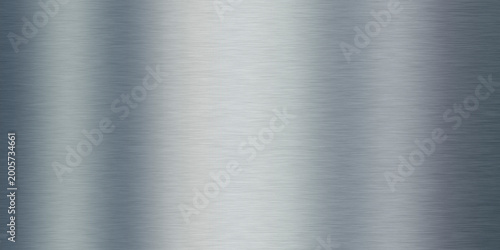 Fotografía Superficie de metal cepillado con reflejos brillantes y textura lineal
