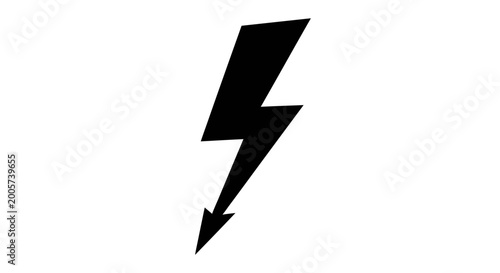 Lightning bolt silhouette on a white background Free Download Lightning bolt silhouette on a white background - GFXLoad