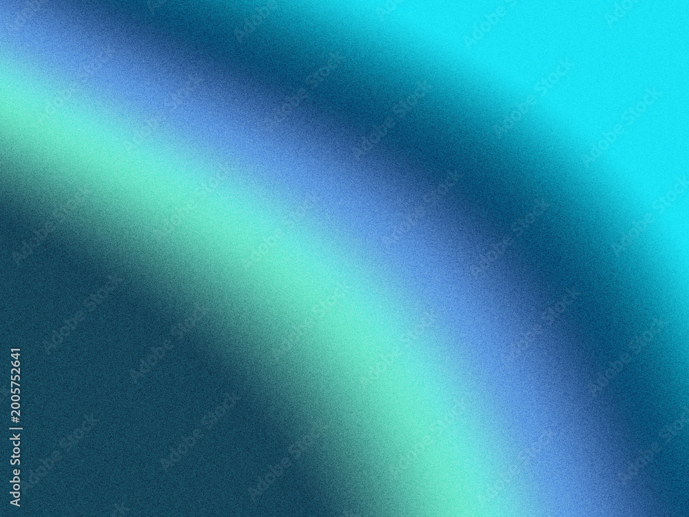 Fototapeta premium Abstract Blue Teal Gradient with Curved Light Arc – Glowing Grain Background Texture