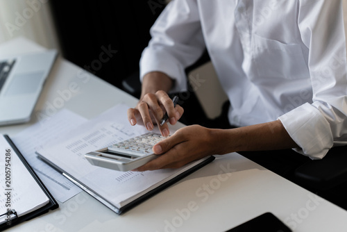 business account financier audit analyzing data annual report