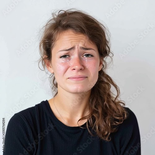 Emotional expression of sadness and vulnerability.