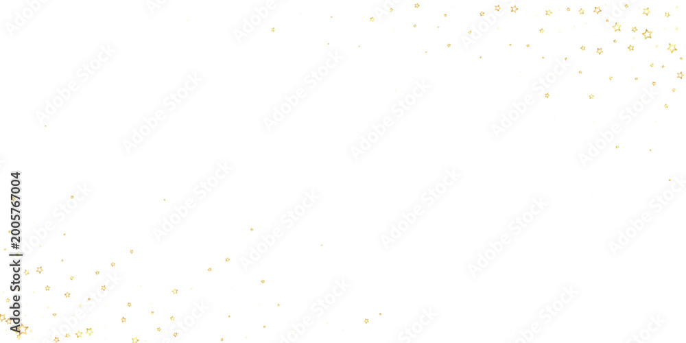 Fototapeta premium Twinkle stars scattered around randomly, flying,