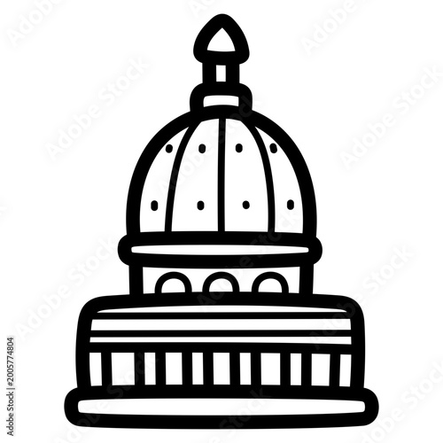 Tableau sur toile basilica illustration