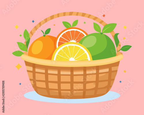 Photography Collection of zesty citrus fruits including a whole orange grapefruit and fresh