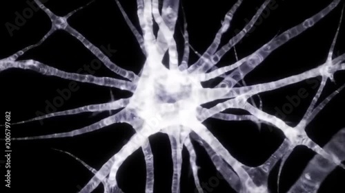 Abstract glowing network of lines on black background for scientific use
