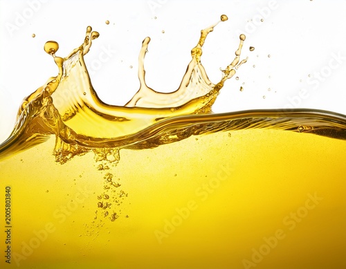 yellow oil splash