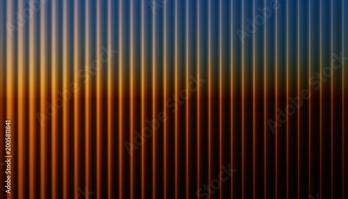 Sunrise or Sunset reeded glass effect seamless looped animation. Sun rising and setting behind reeded or ribbed glass