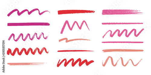 Foto A 3d vector illustration of a red lipstick set arranged as a medical heartbeat p