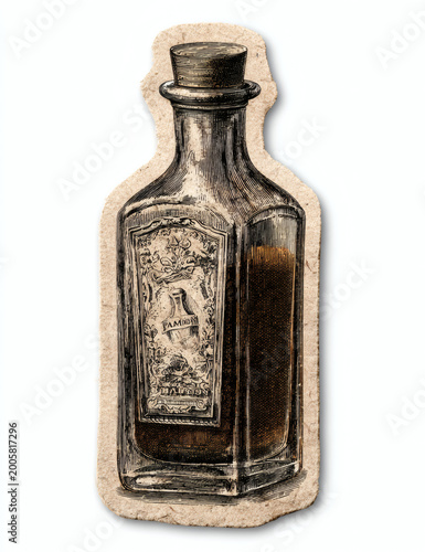 Old bottle of wine.