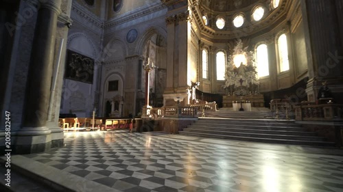 Duomo di Napoli (Naples Cathedral), gothic revival and baroque styled church in Naples, Italy	