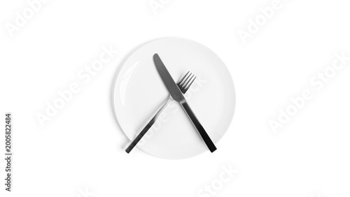 Tableau sur toile Sign language with cutlery